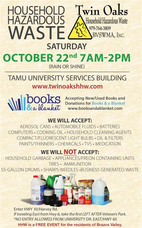 college station recycling|hazardous waste disposal college station.